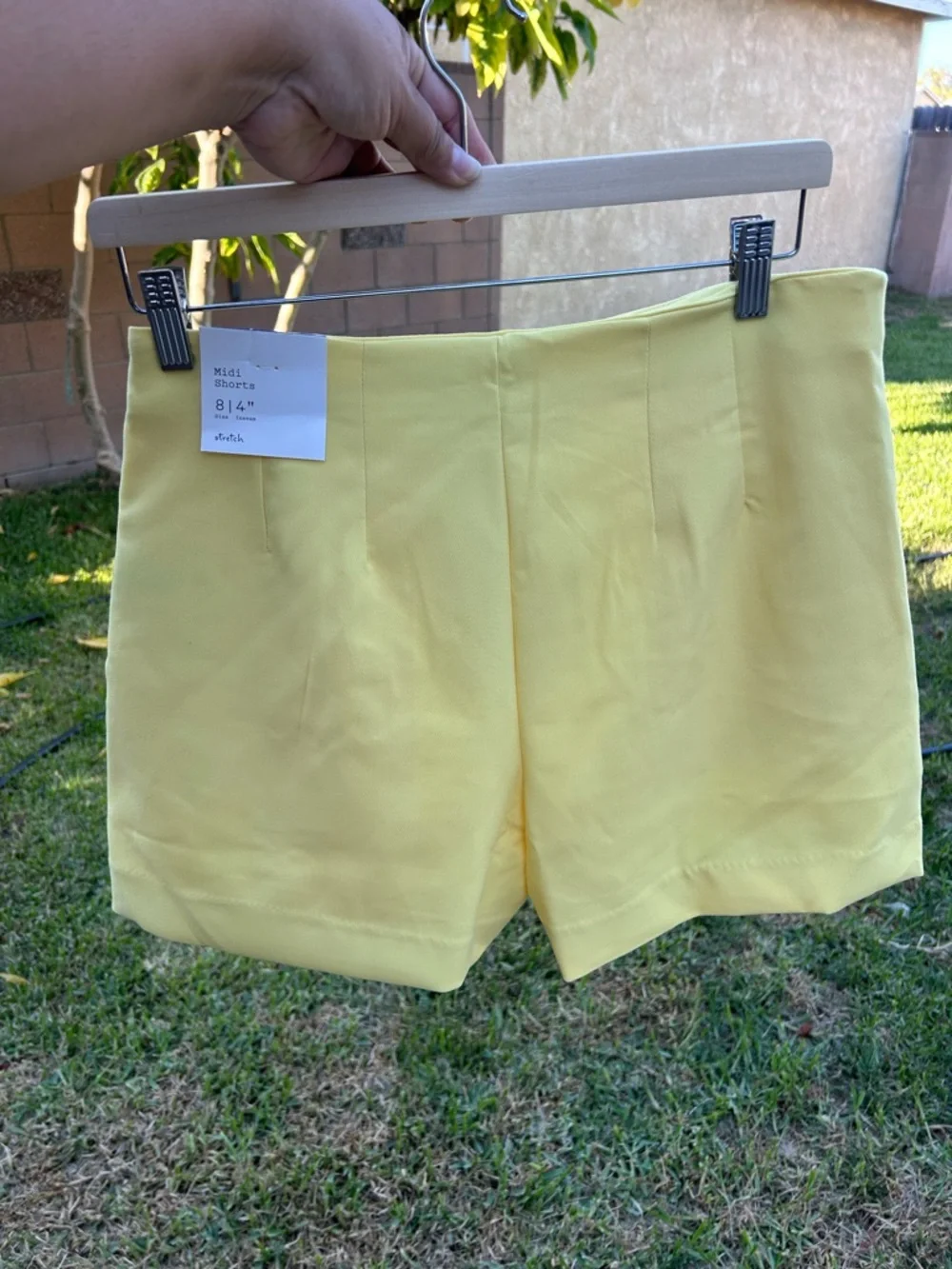 a new day Yellow High-Rise Tailored Women's Shorts